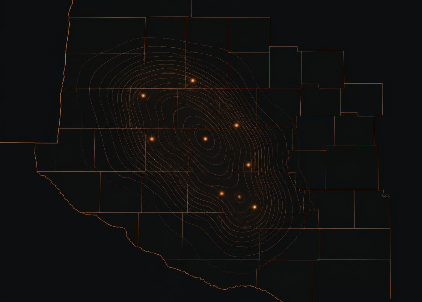 Map of the West Texas region served by Westex Land Company